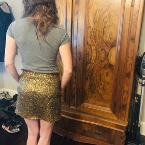 Sequin J. Crew Above-The-Knee Skirt